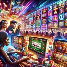 Grid permainan Caishen Wins dengan simbol-simbol berlatar budaya Asia dan Caishen di tengah